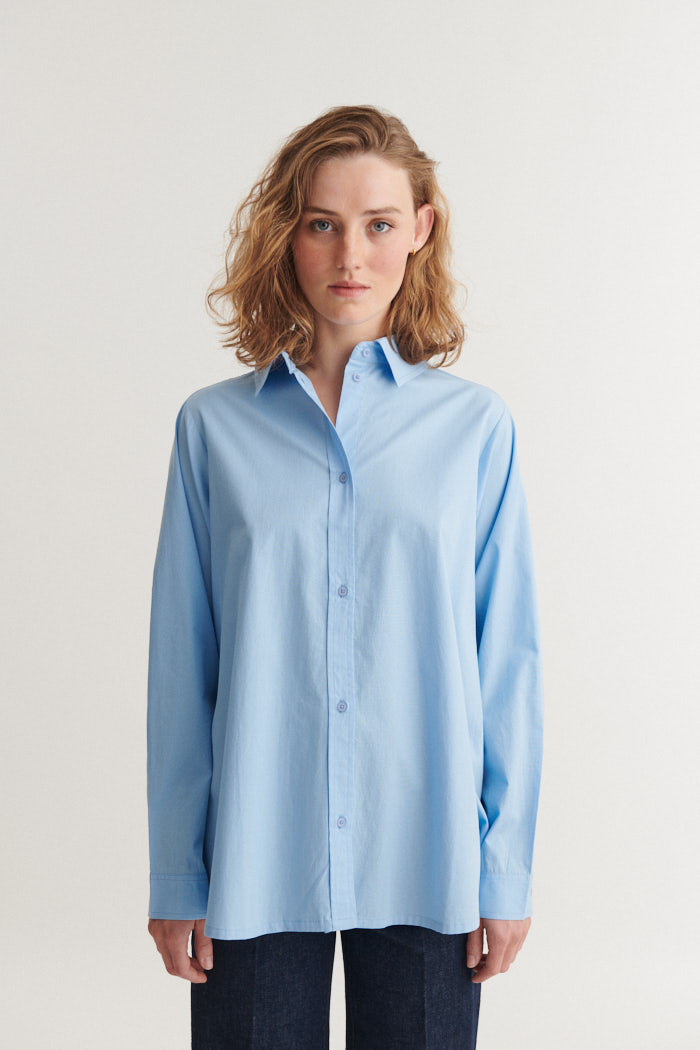 Basic Apparel Silje LS Shirt Shirts 772 Frozen fjord