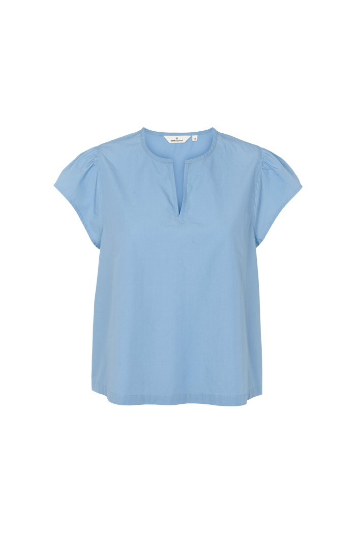Basic Apparel Silje SS Top Tops & tank-tops 704 Blissful Blue