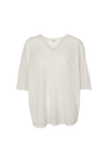 Basic Apparel Simone Batwing Top Toppe 330 Whisper White