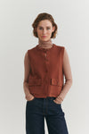Sisa Vest - Tortoise shell