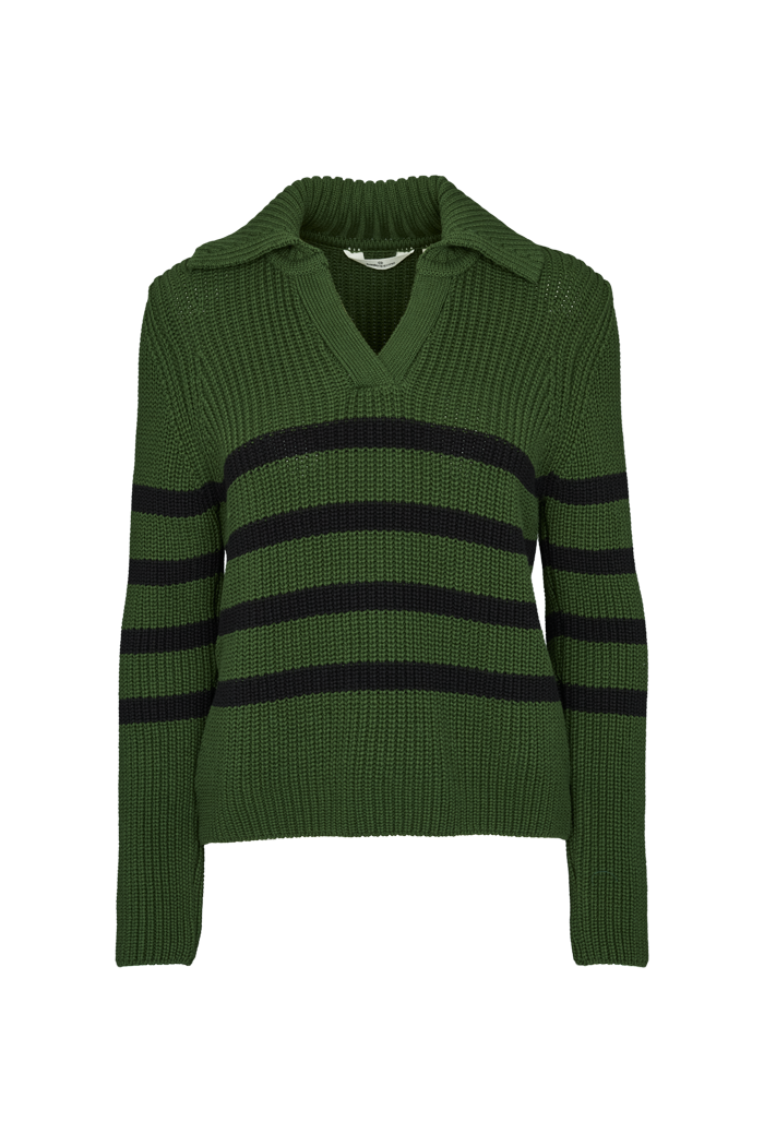 Basic Apparel Sweety Polo Sweaters 637 Douglas fir / Black