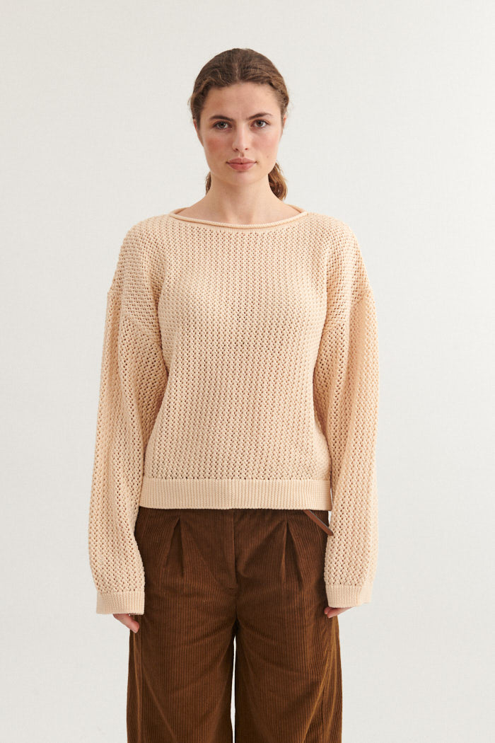 Basic Apparel Tanja O-Neck Sweaters 183 Birch