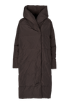 Tenna Shawl Collar Coat - Chocolate Torte