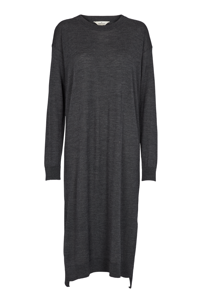Basic Apparel Vera Long Dress Dresses 393 Dark Grey Mel.