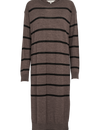 Vera Long Dress - Brown Melange / Black