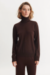 Vera Roll Neck - Chocolate Torte
