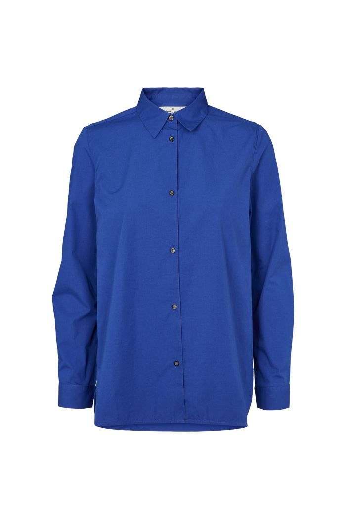 Basic Apparel Vilde Classic Shirt Shirts 713 Clematis Blue