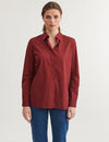 Vilde Classic Shirt - Bordeaux Truffle