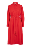 Vilde Pleat Dress - High Risk Red