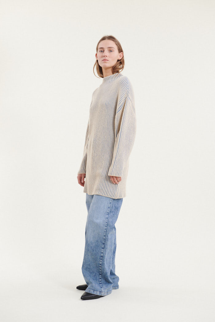 Basic Apparel Winie Long 2 Colored Kjoler 742 Windward blue / birch