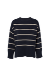 Winie O-neck Stripe - Sky captain / birch