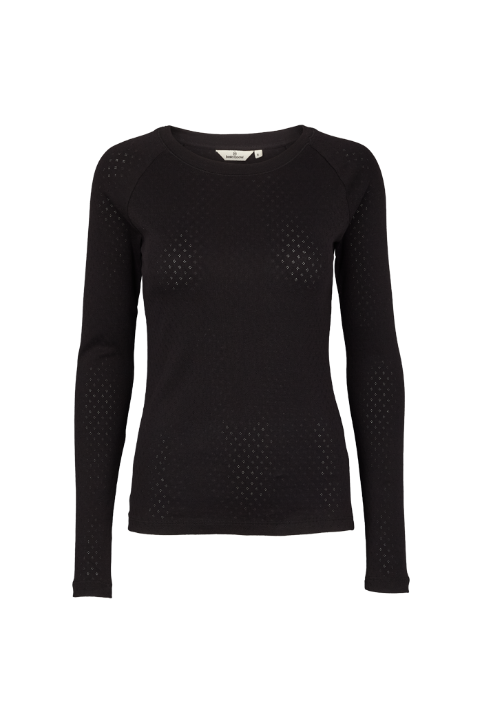 Basic Apparel Arense LS Tee T-shirts 001 Black