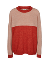Claudine Sweater - Spicy Orange/Rugby Tan