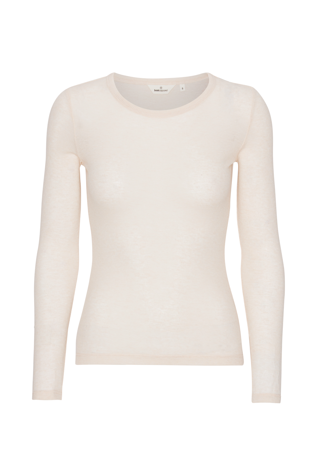 Basic Apparel Lublina LS Tee T-shirts 100 Natural melange