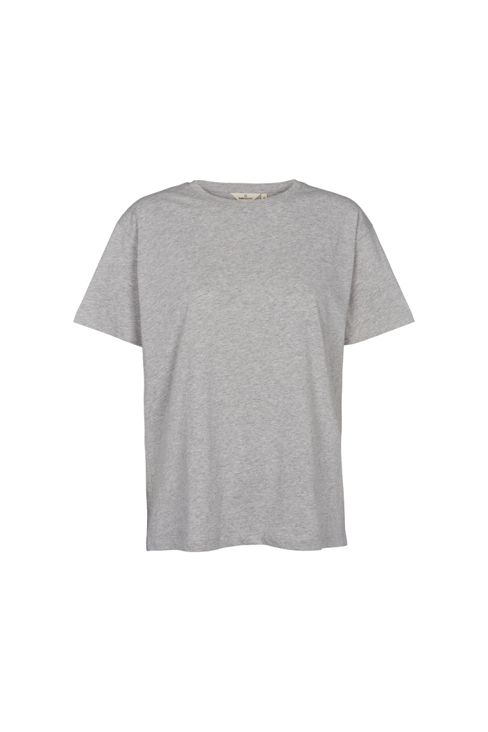 Basic Apparel Rikke Tee T-shirts 094 Light Grey Mel.
